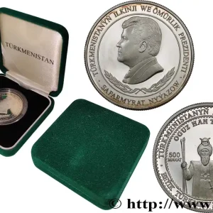 Prix Choc TURKMÉNISTAN 500 Manat Proof Oguz Han 2001 British Royal Mint fwo_775530 Monde