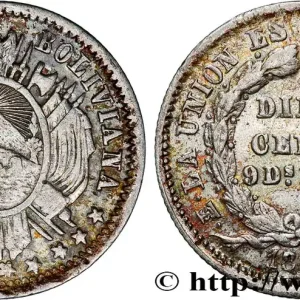 BOLIVIE 10 Centavos 1872 Potosi fwo_789964 Monde Haute Qualité