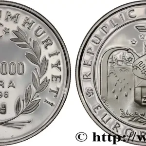 Satisfait Ou Remboursé TURQUIE 750.000 Lira Proof ECU 1996 fwo_796213 Monde