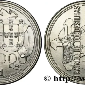 PORTUGAL 1000 Escudos 500e anniversaire du Traité de Tordesilhas 1994 fwo_652991 Monde Must-Have