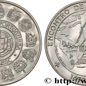 PORTUGAL 1000 Escudos Rencontre des deux mondes 1992 fwo_769799 Monde Produit De Marque