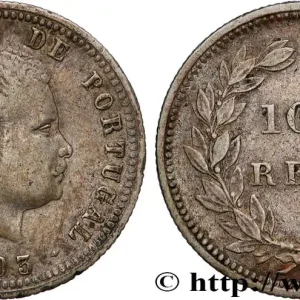 Top Qualité PORTUGAL - ROYAUME DU PORTUGAL - CHARLES Ier 100 Reis 1893 fwo_774297 Monde