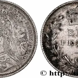 ROYAUME-UNI 6 Pence Victoria buste du jubilé 1888 fwo_775061 Monde Garantie Incluse