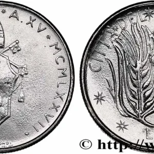 VATICAN ET ÉTATS PONTIFICAUX 50 Lire armes Paul VI an XV 1977 Rome fwo_775138 Monde En Vogue