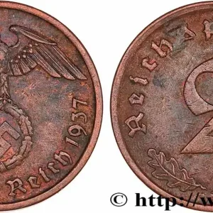 Promotion Saisonnière ALLEMAGNE 2 Reichspfennig 1937 Berlin fwo_775699 Monde