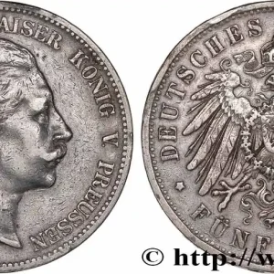 ALLEMAGNE - PRUSSE 5 Mark Guillaume II 1900 Berlin fwo_776770 Monde Promotion Saisonnière