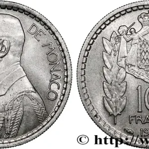 MONACO 10 Francs Louis II 1946 Paris fwo_779375 Monde Solde