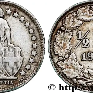 SUISSE 1/2 Franc Helvetia 1942 Berne fwo_780248 Monde Quantité Limitée