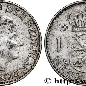 Original PAYS-BAS 1 Gulden Juliana 1957 fwo_783839 Monde