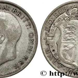 ROYAUME-UNI 1/2 Crown Georges V 1923 fwo_787878 Monde Édition Limitée