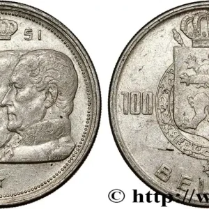 BELGIQUE 100 Franken (Francs) Quatre rois de Belgique, légende flamande 1951 fwo_787889 Monde Must-Have