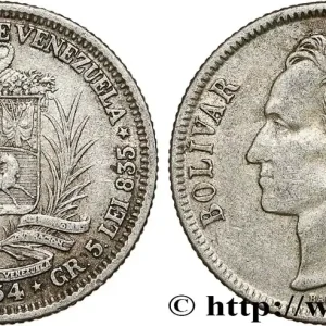 VENEZUELA 1 Bolivar Simon Bolivar 1954 Philadelphie fwo_788121 Monde Authentique