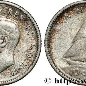 CANADA 10 Cents Georges VI 1944 fwo_788141 Monde Prix Choc