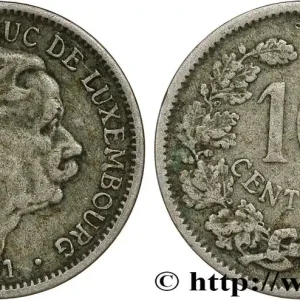 LUXEMBOURG 10 Centimes grand-duc Adolphe 1901 fwo_788418 Monde Usine Directe