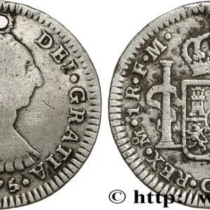 MEXIQUE 1 Real Charles III 1775 Mexico fwo_788698 Monde Prix Promo