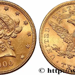 Vente Flash OR, PALLADIUM ET PLATINE INVESTISSEMENT 10 Dollars or "Liberty" 1900 Philadelphie fwo_789257 Monde