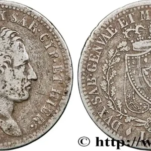 ITALIE - ROYAUME DE SARDAIGNE 1 Lira Charles Félix 1826 Turin fwo_792951 Monde Super Prix