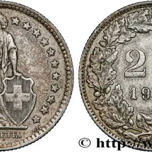 SUISSE 2 Francs Helvetia 1963 Berne fwo_793281 Monde Top Vente