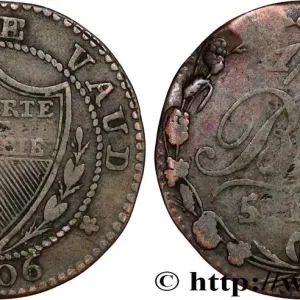 SUISSE - CANTON DE VAUD 1/2 Batzen 1806 Lausanne fwo_793344 Monde Haute Qualité