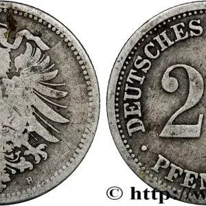Commander Maintenant ALLEMAGNE 20 Pfennig aigle impérial héraldique 1874 Darmstadt fwo_793347 Monde