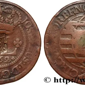 Commande En Gros BRÉSIL - PRINCE JEAN REGENT 80 Réis contremarqué sur une 40 Reis de 1762 (1809) Bahia fwo_791703 Monde
