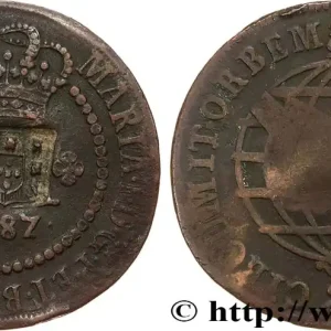 BRÉSIL - PRINCE JEAN REGENT 40 Réis contremarqué sur une 20 Réis de 1787 (1809) Lisbonne fwo_791875 Monde Affaire À Saisir