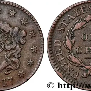 Commander Vite ÉTATS-UNIS D'AMÉRIQUE 1 Cent “Matron Head” 1817 Philadelphie fwo_792384 Monde