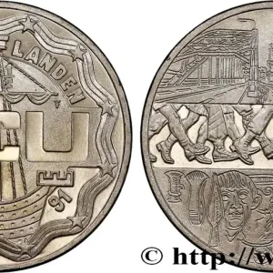 Retour Gratuit PAYS-BAS 2 1/2 Ecu Proof 75e anniversaire de la marche de quatre jours de Nimègue 1991 fwo_733110 Monde