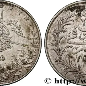 Prix Réduit ÉGYPTE 2 Qirsh Abdul Hamid II an 24 AH 1293 (1899) Emil Weygand - Berlin fwo_761193 Monde