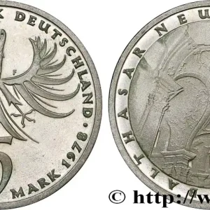 Prix Réduit ALLEMAGNE 5 Mark Proof l’architecte baroque Balthazar Neumann 1978 Stuttgart fwo_770603 Monde