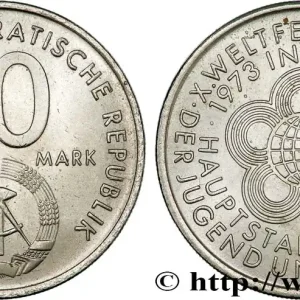 ALLEMAGNE RÉPUBLIQUE DÉMOCRATIQUE 10 Mark 10e Festival mondial de la jeunesse et des étudiants 1973 Berlin fwo_780409 Monde Pas Cher