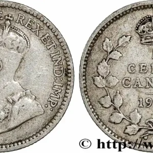 Achetez Aujourd’hui CANADA 5 Cents Georges V 1912 fwo_781787 Monde