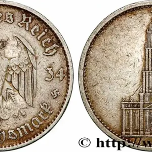 ALLEMAGNE 5 Reichsmark église de la garnison de Potsdam 1934 Berlin fwo_782246 Monde Achat Immédiat