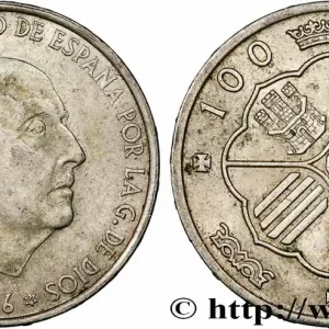 ESPAGNE 100 Pesetas Francisco Franco (1966 dans les étoiles) 1966 Madrid fwo_782339 Monde Meilleure Qualité