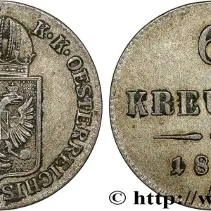 Meilleure Qualité AUTRICHE 6 Kreuzer 1849 Vienne fwo_788365 Monde