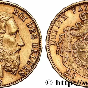 OR, PALLADIUM ET PLATINE INVESTISSEMENT 20 Francs or Léopold II 1878 Bruxelles fwo_789235 Monde Offre Spéciale
