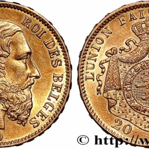 Must-Have OR, PALLADIUM ET PLATINE INVESTISSEMENT 20 Francs Léopold II 1870 Bruxelles fwo_790155 Monde