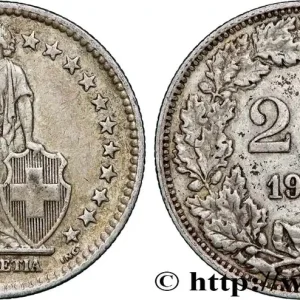 Nouvelle Collection SUISSE 2 Francs Helvetia 1946 Berne fwo_790252 Monde