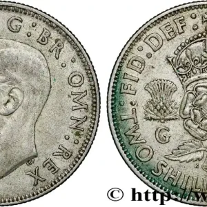 ROYAUME-UNI 1 Florin (2 Shillings) Georges VI 1944 fwo_790343 Monde Achetez Aujourd’hui