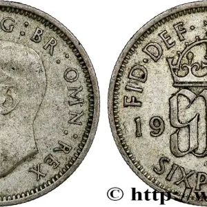 Expédition Rapide ROYAUME-UNI 6 Pence Georges VI 1946 fwo_790359 Monde