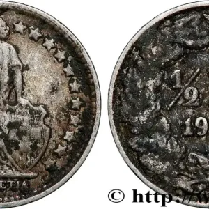 Soldes SUISSE 1/2 Franc Helvetia 1920 Berne - B fwo_790442 Monde