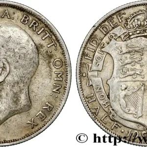 Prix Choc ROYAUME-UNI 1/2 Crown Georges V 1923 fwo_793185 Monde