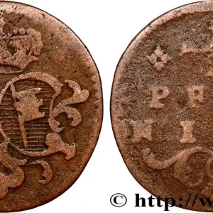 Exclusif ALLEMAGNE - WURTZBOURG 1/2 Pfenning Princé-évêque Adam Friedrich von Seinsheim ND (1765) fwo_793739 Monde