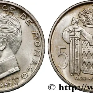 Produit De Marque MONACO 5 Francs Rainier III 1960 Paris fwo_794634 Monde