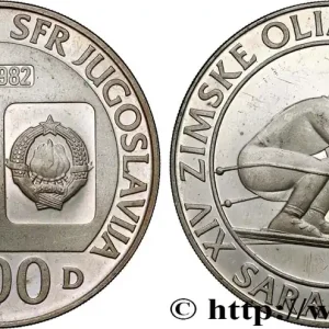 Quantité Limitée YOUGOSLAVIE 500 Dinars Proof Jeux Olympiques d’hiver de Sarajevo 1982 fwo_795284 Monde