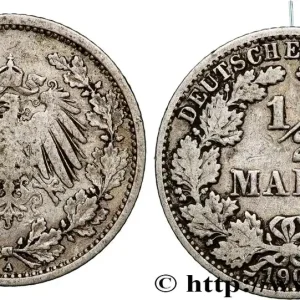 ALLEMAGNE 1/2 Mark Empire aigle impérial 1905 Berlin fwo_795433 Monde Livraison Express