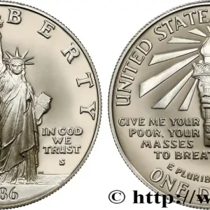 Jusqu’à Épuisement Des Stocks ÉTATS-UNIS D'AMÉRIQUE 1 Dollar Proof Statue de la Liberté, Ellis Island 1986 San Francisco - S fwo_795444 Monde
