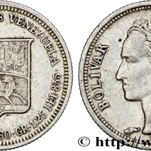 VENEZUELA 25 Centimos Simon Bolivar 1960 Paris fwo_795661 Monde Pas Cher