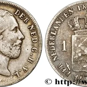 PAYS-BAS 1 Gulden Guillaume III 1856 Utrecht fwo_795671 Monde Acheter En Ligne