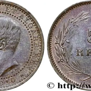 PORTUGAL 5 Réis Emmanuel II 1910 fwo_795694 Monde Achat Immédiat